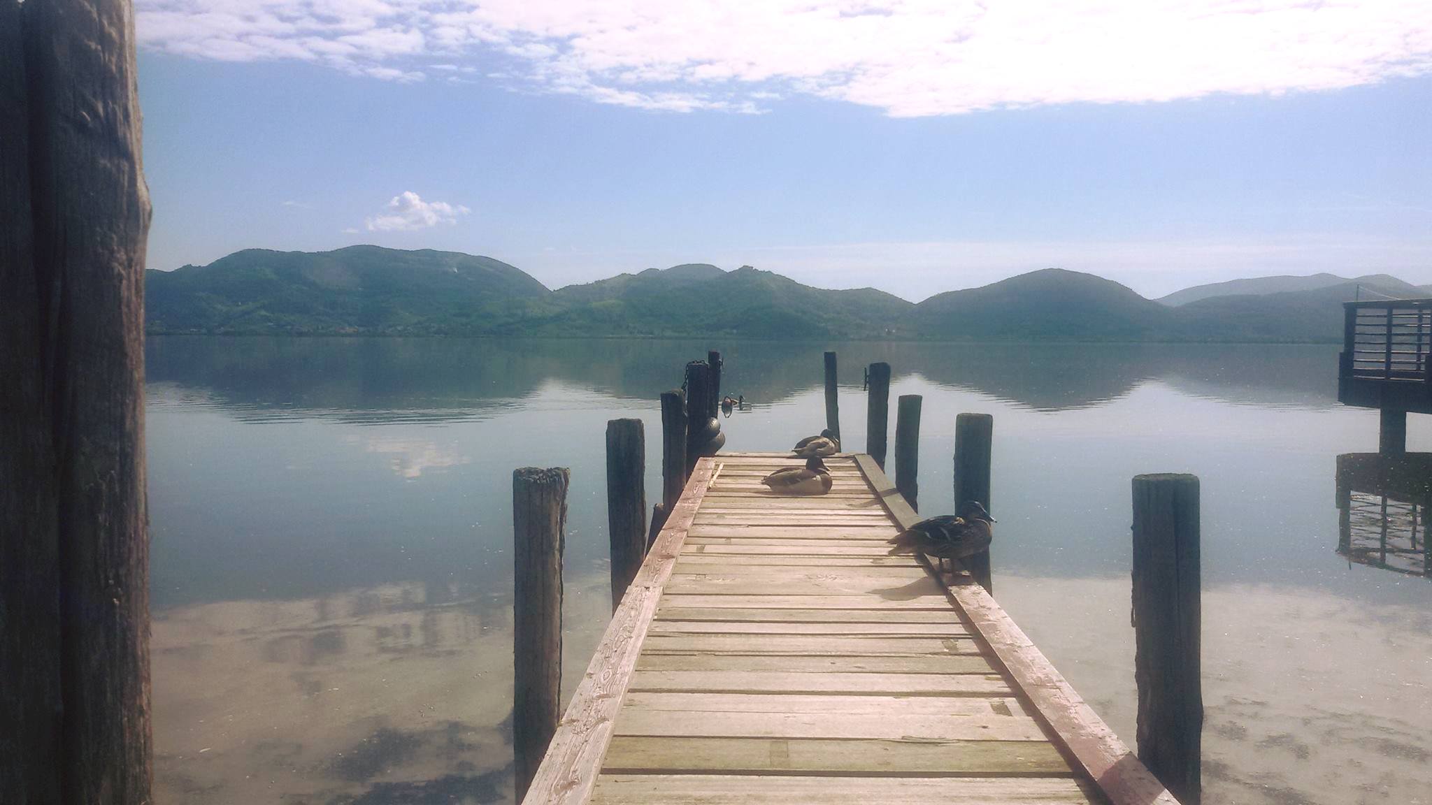 Pontile on the lake of PUCCINI